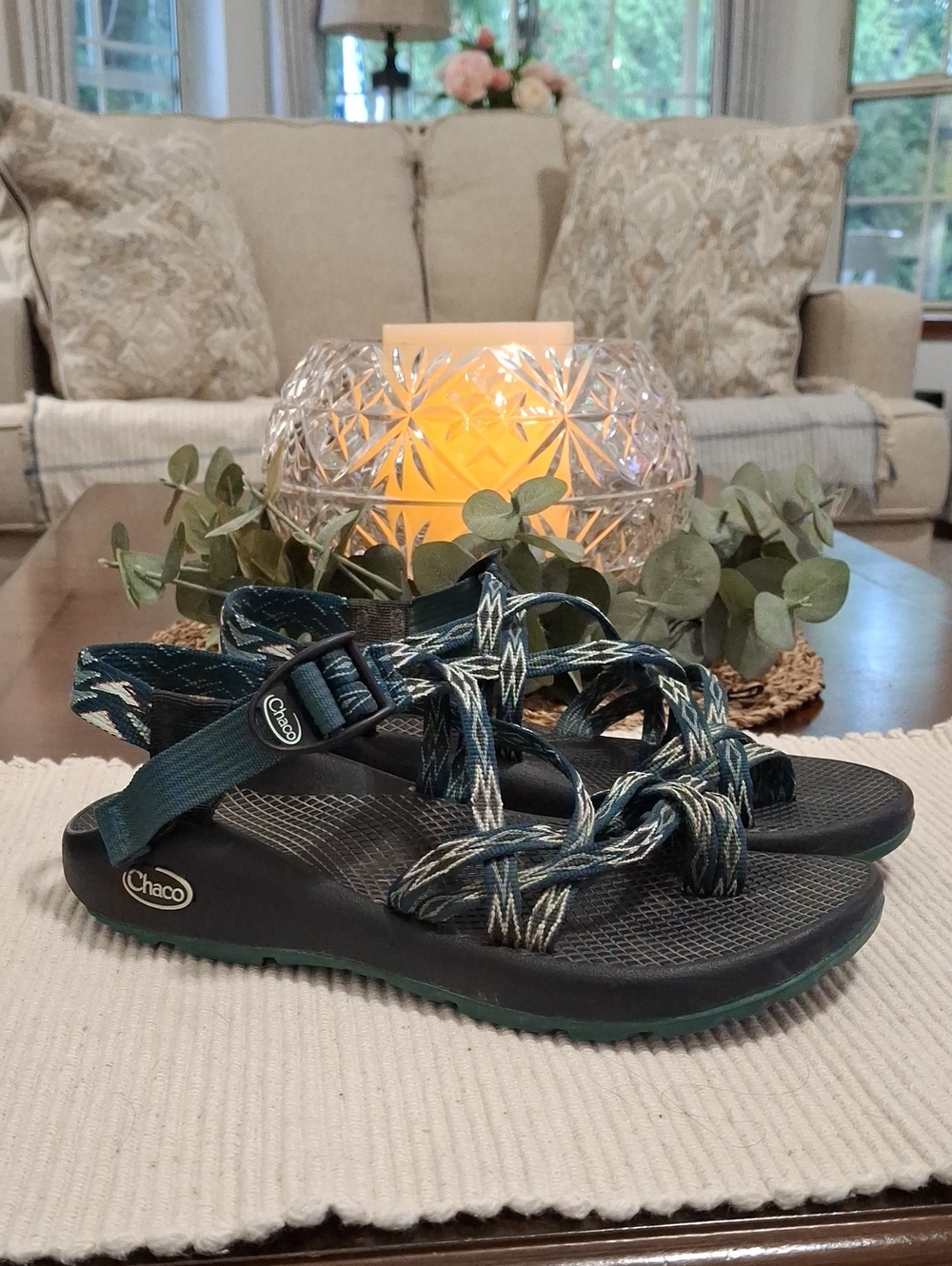 Chaco ZX2 Classic Sport Teal & Black Sandals Waterproof Size 8 Womens